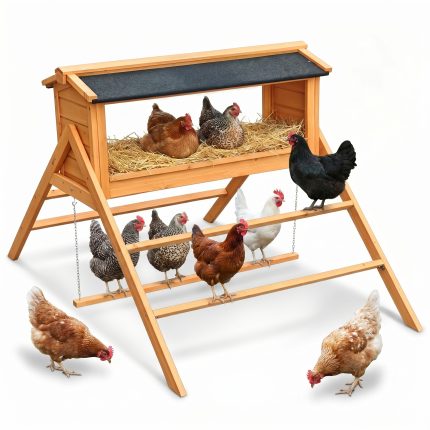 Chicken Nesting Box with Asphalt Roofing,