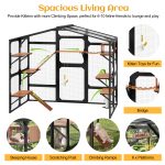 Large Outdoor Catio for 6-10 Cats, Metal - Image 3