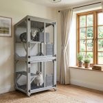 71.2" Tall Outdoor Cat Enclosure Catio wit