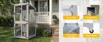 71.2" Tall Outdoor Cat Enclosure Catio wit - Image 13