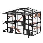 Large Outdoor Catio for 6-10 Cats, Metal - Image 7