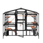 Large Outdoor Catio for 6-10 Cats, Metal - Image 9