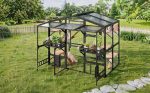 Large Outdoor Catio for 6-10 Cats, Metal - Image 4