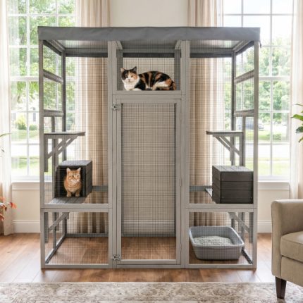 Secure Pet Cage Shelter