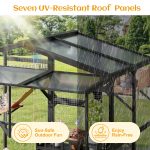 Large Outdoor Catio for 6-10 Cats, Metal - Image 2