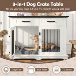 44.48" Large Dog Crate Furniture, Indoor - Image 3